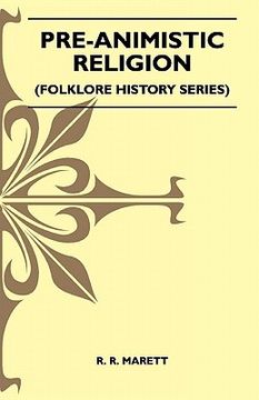 portada pre-animistic religion (folklore history series) (en Inglés)