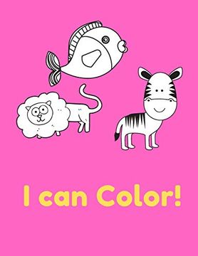 portada I can Color! High-Quality Black&White Alphabet Coloring Book for Kids. Toddler abc Coloring Book 