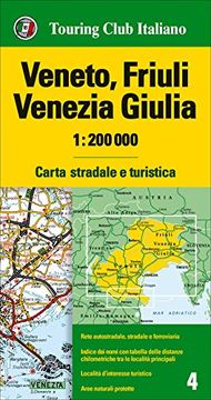 portada Veneto, Friuli Venezia Giulia 1:200.000. Carta stradale e turistica. Ediz. multilingue (Carte regionali 1:200.000)
