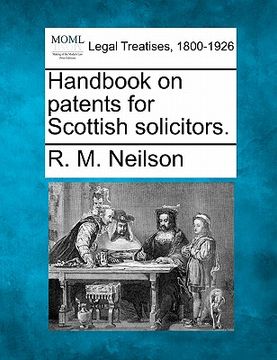 portada handbook on patents for scottish solicitors. (in English)