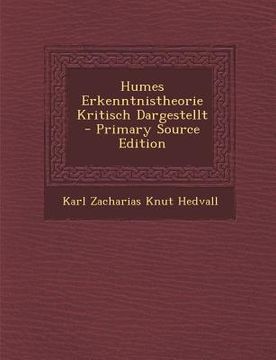 portada Humes Erkenntnistheorie Kritisch Dargestellt (en Alemán)