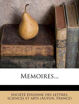 portada Memoires... (in French)
