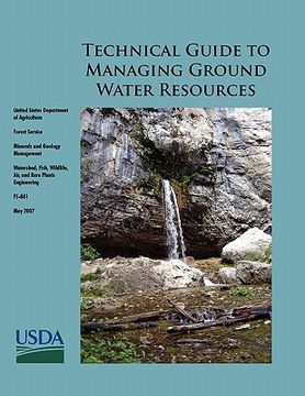 portada technical guide to managing ground water resources (en Inglés)