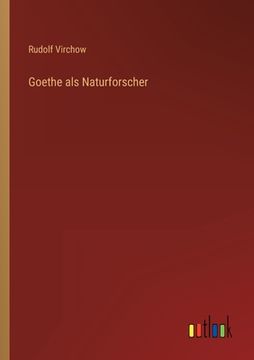 portada Goethe als Naturforscher (en Alemán)