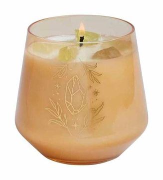 portada Citrine Crystal Healing Scented Glass Candle (in English)