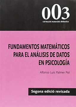 portada Fundamentos Matemáticos Para el Análisis de Datos en Psicología