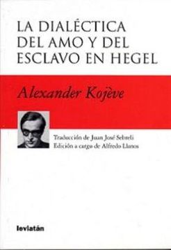 portada Dialectica del amo y del Esclavo en Hegel