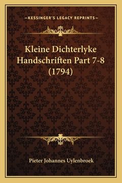 portada Kleine Dichterlyke Handschriften Part 7-8 (1794)