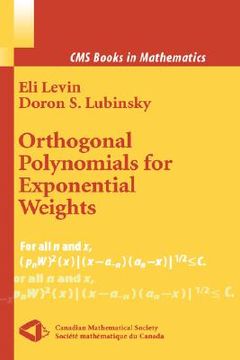 portada orthogonal polynomials for exponential weights (en Inglés)