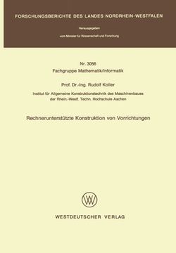 portada Rechnerunterstützte Konstruktion von Vorrichtungen (in German)