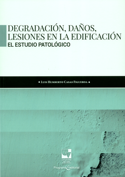 portada DEGRADACION DAÑOS LESIONES EN LA EDIFICACION. EL ESTUDIO PATOLOGICO (in Spanish)