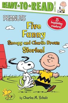 portada Five Funny Snoopy and Charlie Brown Stories! (en Inglés)