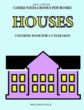 portada Coloring Book for 4-5 Year Olds (Houses) 