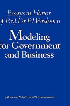 portada modeling for government and business (en Inglés)