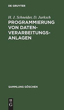 portada Programmierung von Datenverarbeitungsanlagen (in German)