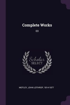 portada Complete Works: 03 (en Inglés)