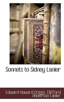 portada sonnets to sidney lanier (en Inglés)