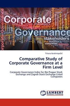 portada comparative study of corporate governance at a firm level (en Inglés)