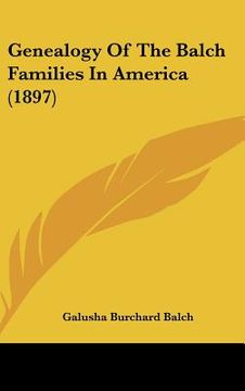 portada genealogy of the balch families in america (1897) (in English)