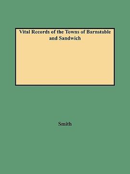 portada vital records of the towns of barnstable and sandwich (in English)