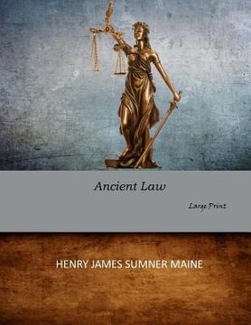 portada Ancient Law: Large Print (en Inglés)