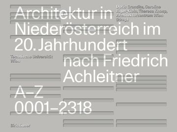 portada Architektur in Niederösterreich Im 20. Jahrhundert Nach Friedrich Achleitner (in German)