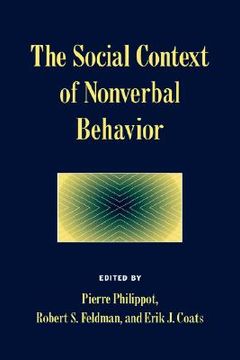 portada The Social Context of Nonverbal Behavior Hardback (Studies in Emotion and Social Interaction) (en Inglés)