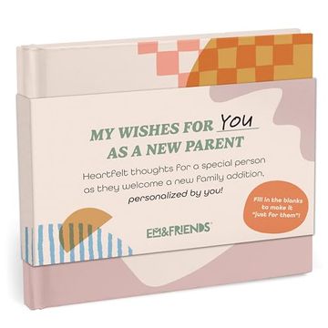 portada Em & Friends new Parent Fill-In Gift Book: A my Wishes for you Fill-In-The-Blank Book (Personalized by You) (in English)