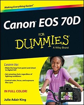 portada Canon Eos 70D For Dummies (en Inglés)