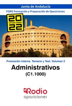portada Administrativos (C1. 1000) Junta de Andalucía: Promoción Interna. Temario y Test. Volumen 2