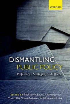 portada dismantling public policy: preferences, strategies, and effects (in English)