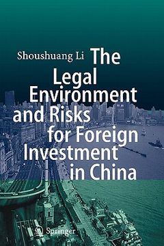 portada the legal environment and risks for foreign investment in china (en Inglés)