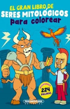 portada El Gran Libro de Seres Mitológicos Para Colorear (in Spanish)