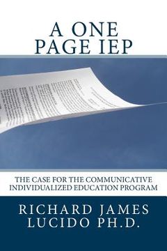 portada A One Page IEP: The Case for the Communicative Individualized Education Program (in English)