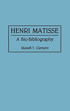 portada Henri Matisse: A Bio-Bibliography (in English)