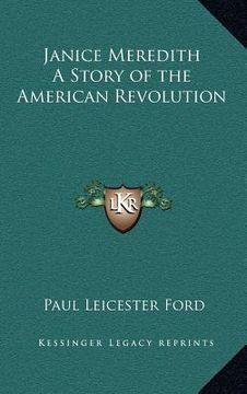 portada janice meredith a story of the american revolution