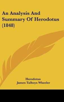 portada an analysis and summary of herodotus (1848) (en Inglés)