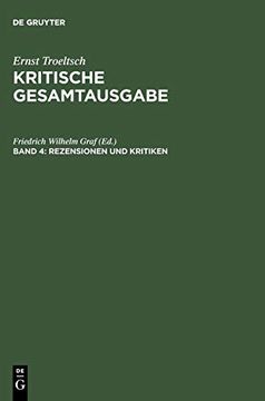 portada Kritische Gesamtausgabe, Band 4: Rezensionen Undkritiken (in German)