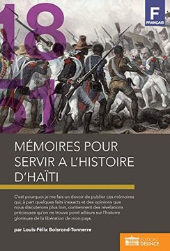 portada Mémoires Pour Servir à L'Histoire D'Haïti (en Francés)