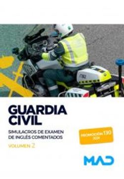 portada Guardia Civil. Simulacros de Examen de Ingles Comentados Volumen 2 (in Spanish)
