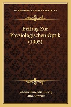 portada Beitrag Zur Physiologischen Optik (1905) (in German)