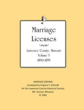 portada Lawrence County Missouri Marriages 1890-1903 (en Inglés)