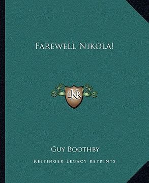 portada farewell nikola! (in English)
