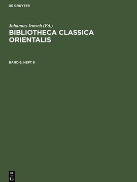 portada Bibliotheca Classica Orientalis, Band 6, Heft 6, Bibliotheca Classica Orientalis Band 6, Heft 6 