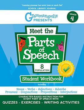 portada Grammaropolis: The Parts of Speech Workbook, Grade 4 (Grammaropolis: The Parts of Speech Workbooks) (en Inglés)