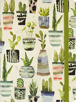 portada Watercolor Succulents Journal (Diary, Not) (in English)