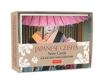portada Japanese Geisha Note Cards: 12 Blank Note Cards & Envelopes (6 x 4 Inch Cards in a Box) 