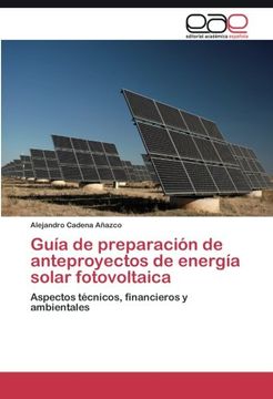 portada Guía de preparación de anteproyectos de energía solar fotovoltaica