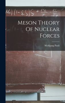 portada Meson Theory Of Nuclear Forces (en Inglés)