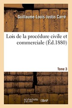 portada Lois de la procédure civile et commerciale Tome 3 (Sciences sociales)